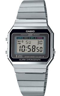 Reloj digital vintage Casio con diseño delgado y elegante | A700WE-1AEF