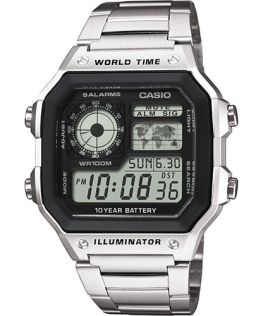 Reloj profesional World Time con batería de larga duración (10 años) | AE-1200WHD-1AVEF