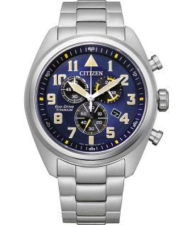 Reloj deportivo Citizen con cronógrafo Eco-Drive en Super Titanium | AT2480-81L