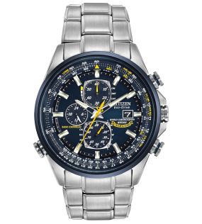 Citizen Blue Angels Eco-drive cronógrafo | Reloj mundial radiocontrolado con calendario perpetuo | AT8020-54L