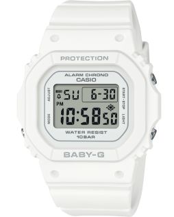 Reloj digital compacto Baby-G blanco con sistema de alerta de flash | BGD-565U-7ER