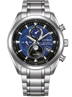 Citizen Tsuki-yomi reloj de titanio con Eco-Drive y visualización de fase lunar | BY1010-81L