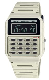 Reloj calculadora vintage Casio con diseño de mini computadora | CA-53WB-8BEF