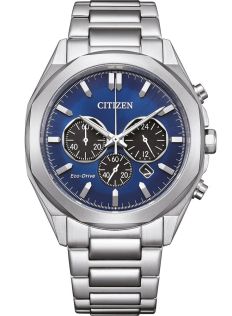 Citizen Eco-Drive cronógrafo en acero con movimiento B620 y esfera azul | CA4590-81L