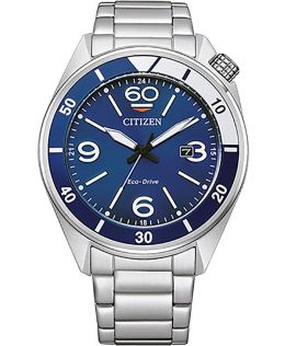 Citizen Eco-Drive reloj de hombre en acero inoxidable con movimiento J810 y esfera azul | AW1711-87L