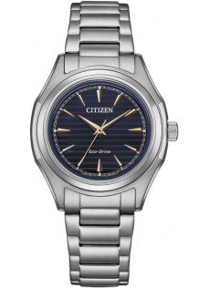 Reloj de mujer Citizen con Eco-Drive y esfera azul en acero inoxidable | FE2110-81L