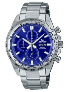 Cronógrafo Casio Edifice con esfera azul, taquímetro y resistencia al agua 100M | EFR-574D-2AVUEF