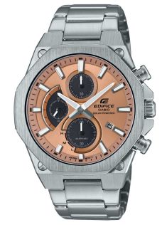 Reloj solar ultradelgado Edifice con esfera de cobre y cristal de zafiro | EFS-S570D-5AUEF