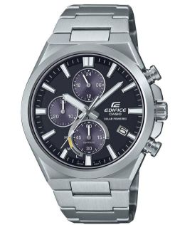 Cronógrafo solar deportivo Edifice con cristal de zafiro y paneles solares ocultos | EFS-S630D-1AVUEF