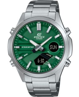 Reloj Edifice de larga duración con hora mundial avanzada y Telememo | EFV-C120D-3AVEF