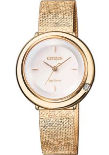 Citizen L Ambiluna reloj de mujer con pulsera de malla y diamante | EM0643-84X