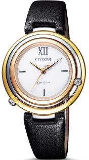 Citizen Eco-Drive reloj de mujer con diamante auténtico y cristal de zafiro | EM0656-15A