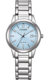 Citizen Eco-Drive reloj de mujer con esfera azul claro | FE1241-71L