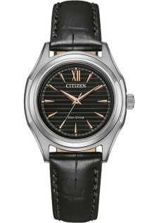 Citizen Eco-Drive reloj de mujer en acero con movimiento J730 y números romanos | FE2110-14E