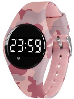 Reloj fitness rosa camuflaje intervalos | FIBEX15V2PINKCAMO