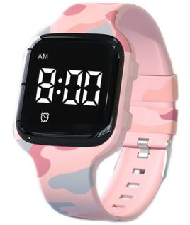 Reloj infantil recordatorio rosa camuflaje | FIBEX15V10