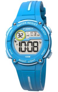Reloj deportivo infantil digital azul resistente agua | FIBEX76IP001