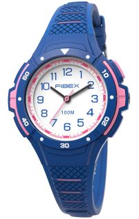Reloj natación infantil azul-rosa luminoso | FIBEXAAC04