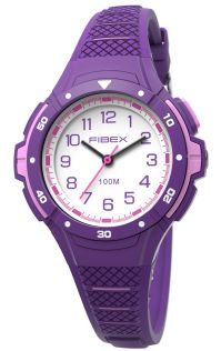 Reloj natación niñas morado-rosa luminoso | FIBEXAAC01