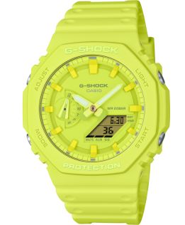 Reloj G-Shock amarillo octagonal con Carbon Core Guard | GA-2100-9A9ER