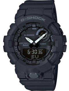 Reloj digital G-Shock Bluetooth con rastreador de pasos y 200M de resistencia al agua | GBA-800-1AER