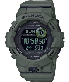 Reloj de fitness digital G-Shock G-Squad en diseño camuflado verde | GBD-800UC-3ER