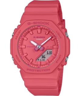Reloj G-Shock rosa con diseño octagonal delgado y resina bio-based | GMA-P2100-4AER