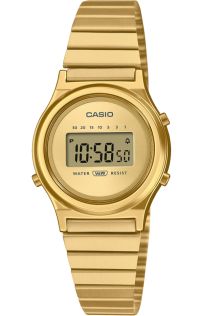 Reloj minimalista Casio dorado con esfera Sunray vintage | LA700WEG-9AEF