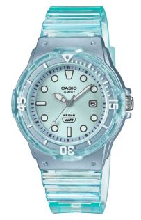 Reloj para dama azul marino con resistencia al agua 100M y pantalla de fecha | LRW-200HS-2EVEF