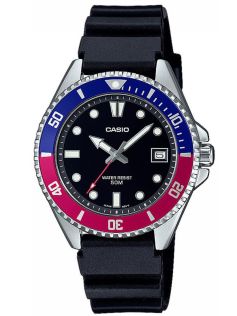 Reloj deportivo compacto Casio Marine con correa ecológica | MDV-10-1A2VEF