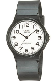 Reloj analógico clásico Casio con esfera blanca y números arábigos | MQ-24-7B2LEG