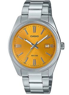 Reloj clásico Casio con esfera amarilla azafrán y manecillas Neobrite | MTP-1302PD-9AVEF