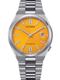 Citizen Automatic Tsuyosa reloj de hombre en acero | Esfera amarilla y cristal de zafiro | NJ0150-81Z