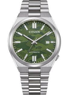 Citizen Tsuyosa reloj automático para hombre con esfera de camuflaje y brazalete de acero | NJ0159-86X
