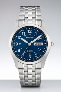 Lorus Mens Day-Date Stainless Steel