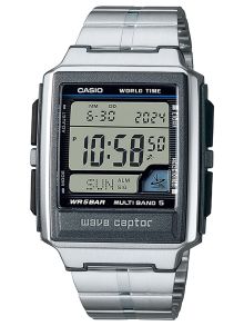 Reloj digital Casio Wave Ceptor de acero inoxidable con control por radio y hora mundial | WV-59RD-1AEF