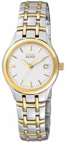 Reloj de mujer Citizen Eco-Drive en acero bicolor con fecha | EW1264-50A