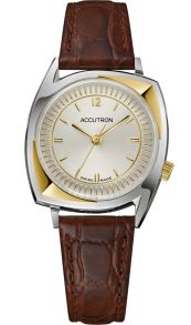 Exclusivo reloj automático para hombre de Accutron con caja bicolor y esfera champán - Legacy 203 | 2SW8A001