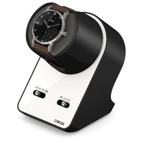 Boxy BLDC Nightstand, Watch Winder for 1 watch, Pure White with Adapter 309137