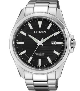 Reloj de pulsera elegante para hombre Citizen con Eco-Drive y Super Titanium | BM7470-84E