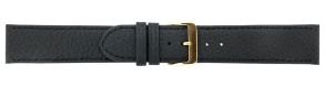 Falkenlund Deluxe Beco Watch Strap Imperator Black Calf Leather 22mm Gold Plated Buckle 667122G