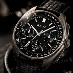 Cronógrafo Bulova lunar pilot - Edición Apollo 15 reloj de cuarzo con historia del alunizaje | 96B251