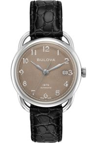 Bulova 1875 Commodore Limited Edition reloj automático con movimiento suizo y esfera marrón arenada | 96B324
