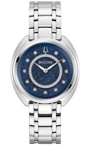 Bulova Duality reloj de mujer con esfera azul Denchu y diamantes auténticos | 96X160