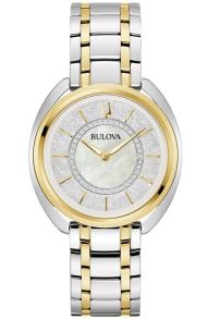 Exclusivo reloj de mujer de Bulova con diamantes, esfera de nácar y correas intercambiables | 98X134