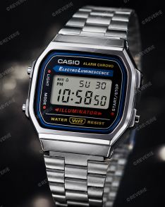 Reloj digital retro de acero | A168WA-1YES