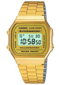 Reloj digital dorado vintage | A168WG-9EF