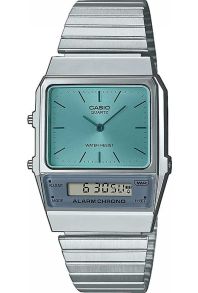 Reloj Casio retro AQ-800EC azul claro de los años 80 con doble horario | AQ-800EC-2AEF