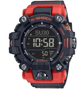 Reloj G-Shock Mudman solar rojo resistente al barro con triple sensor | GW-9500-1A4ER