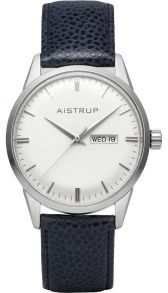 Aistrup Classic 78 Blue Hermes Calfskin Leather Special Edition Day-Date